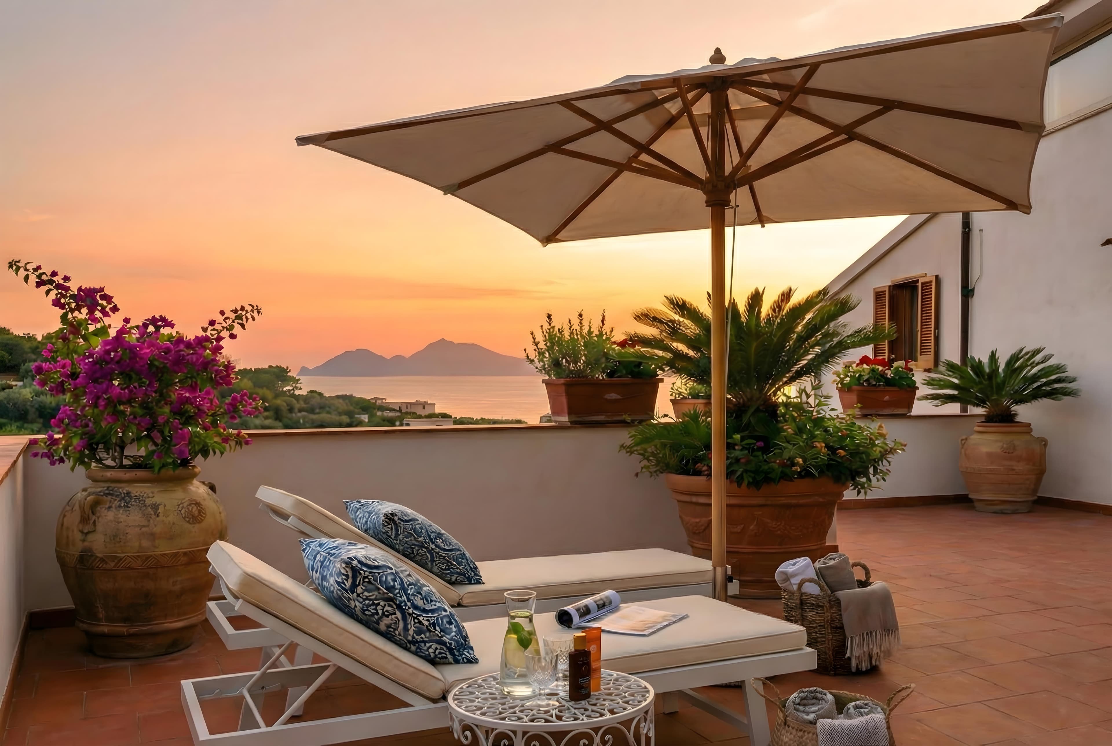 Villa Lorelei private terrace room